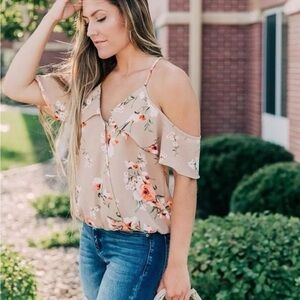 Willow & Root Floral Cold Shoulder